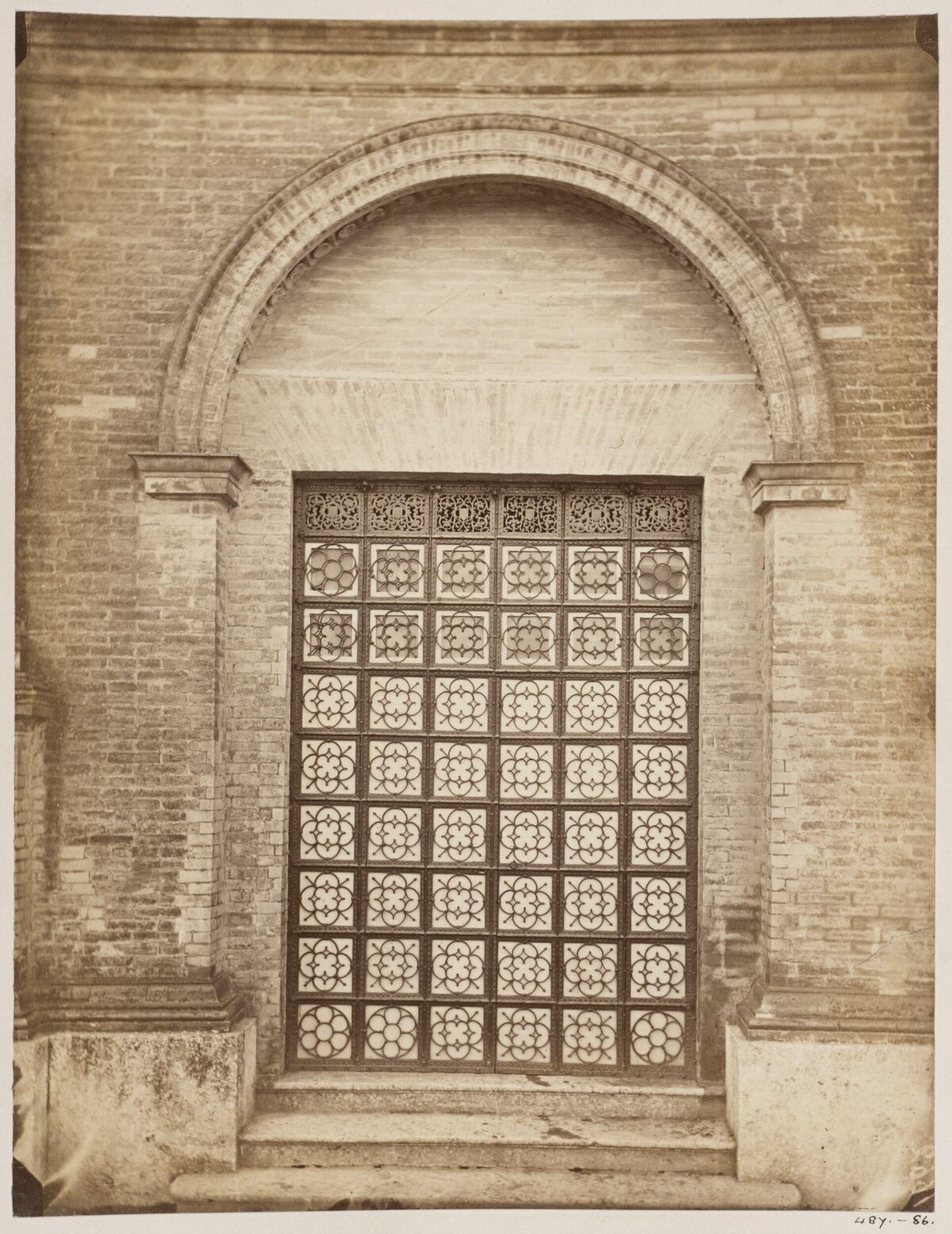 Vintage Arched Brick Doorway