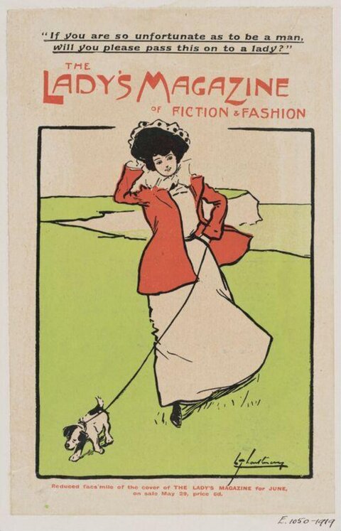 Vintage Lady's Magazine Promotional Poster