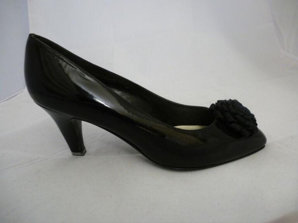 Black Patent Leather High Heel Pump