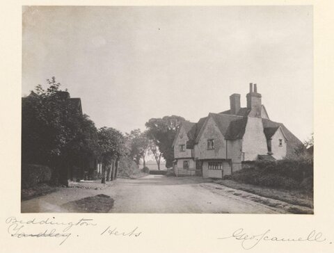 Vintage Beddington Village Street Scene