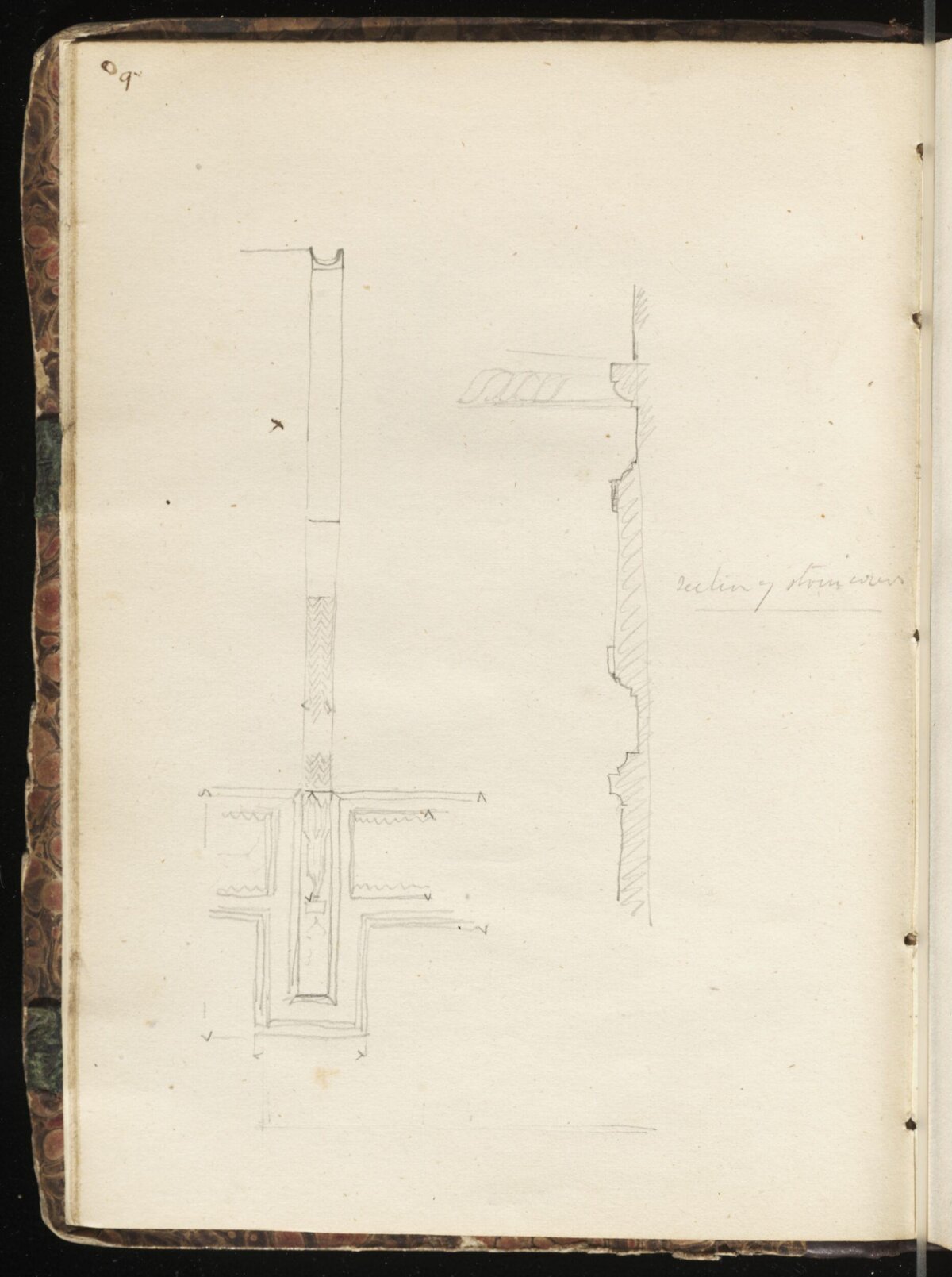 Vintage Hand-drawn Architectural Plan Sketches