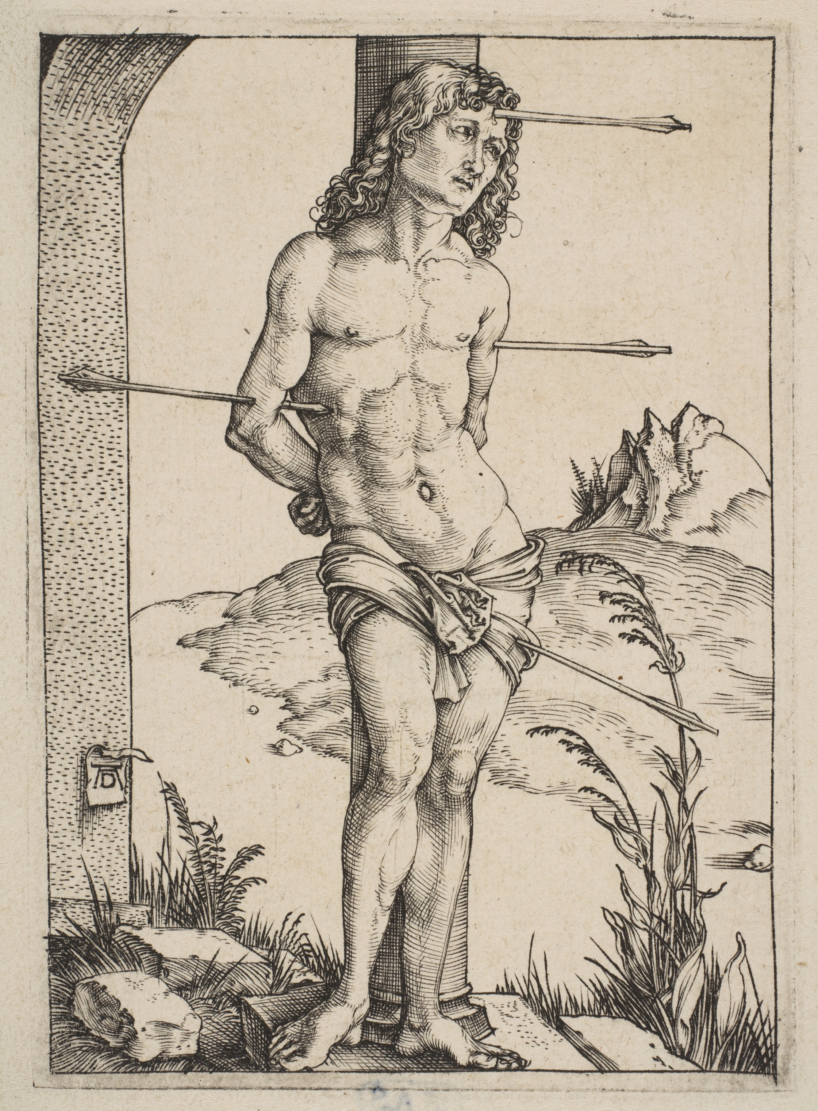 Dürer's St. Sebastian Engraving