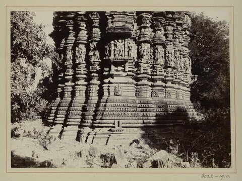 Ancient Temple Carved Stone Facade