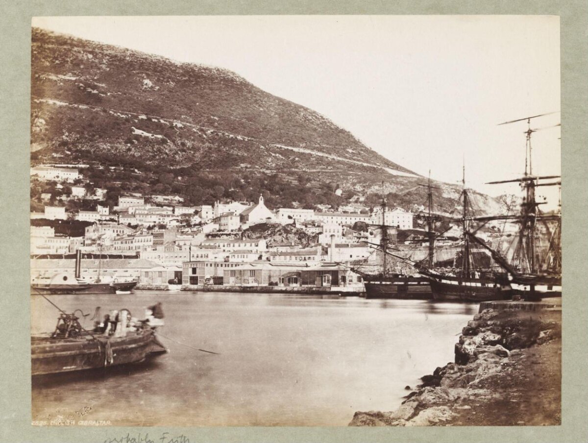 Vintage View of Gibraltar Harbor