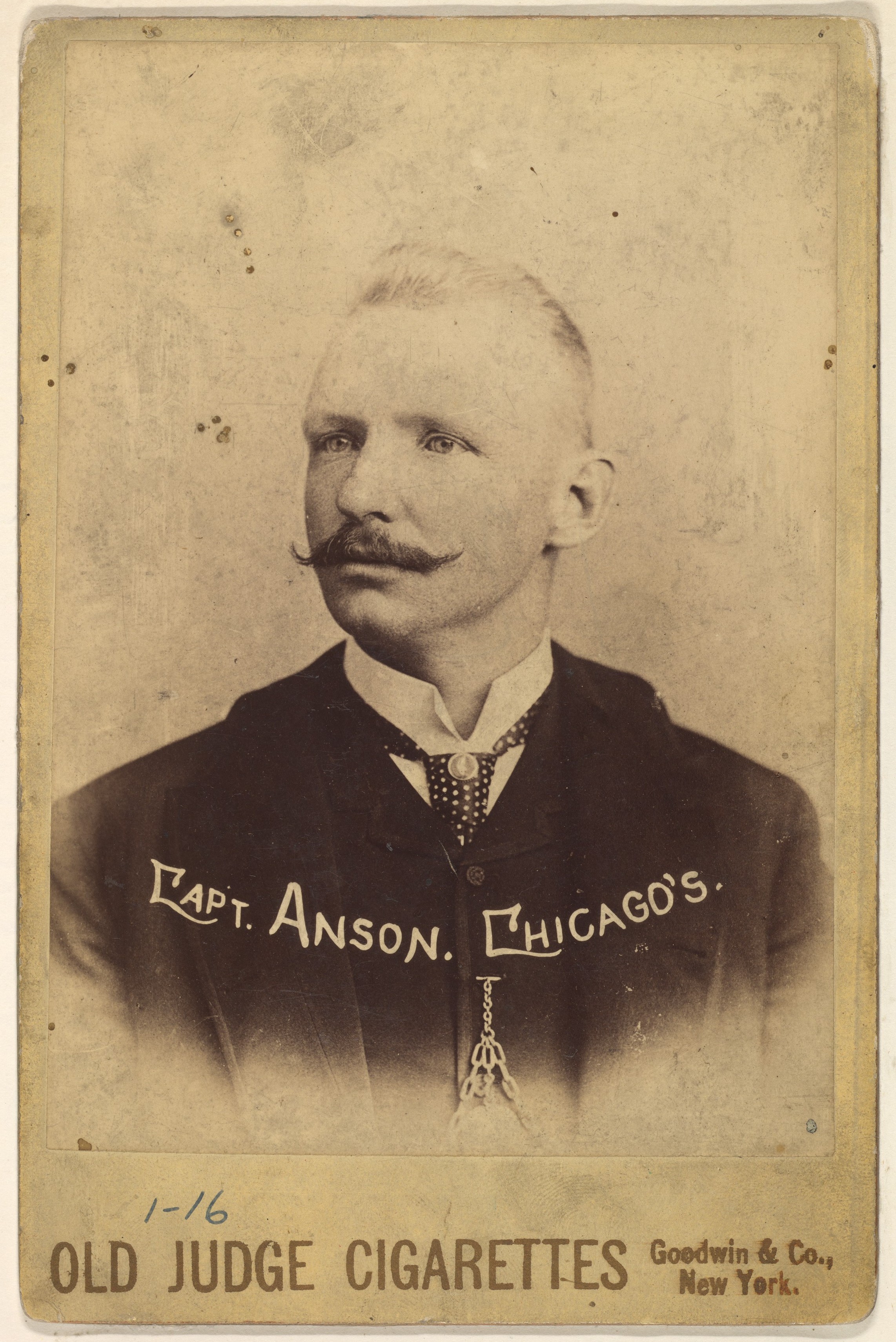 Capt. Anson Old Judge Cigarette Card