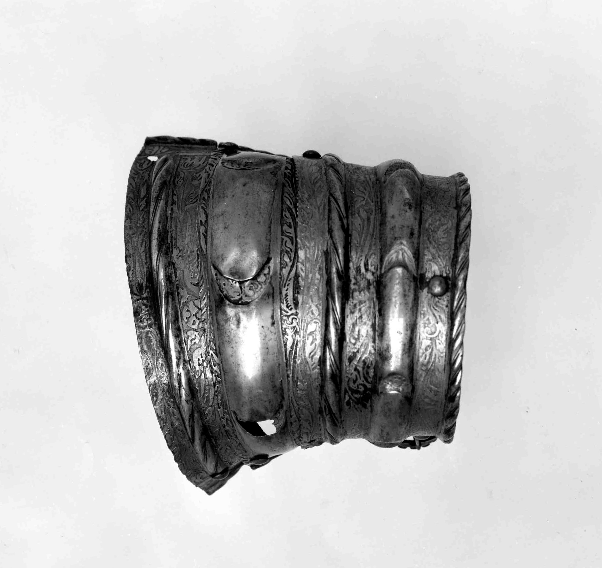 Engraved Antique Metal Arm Bracer