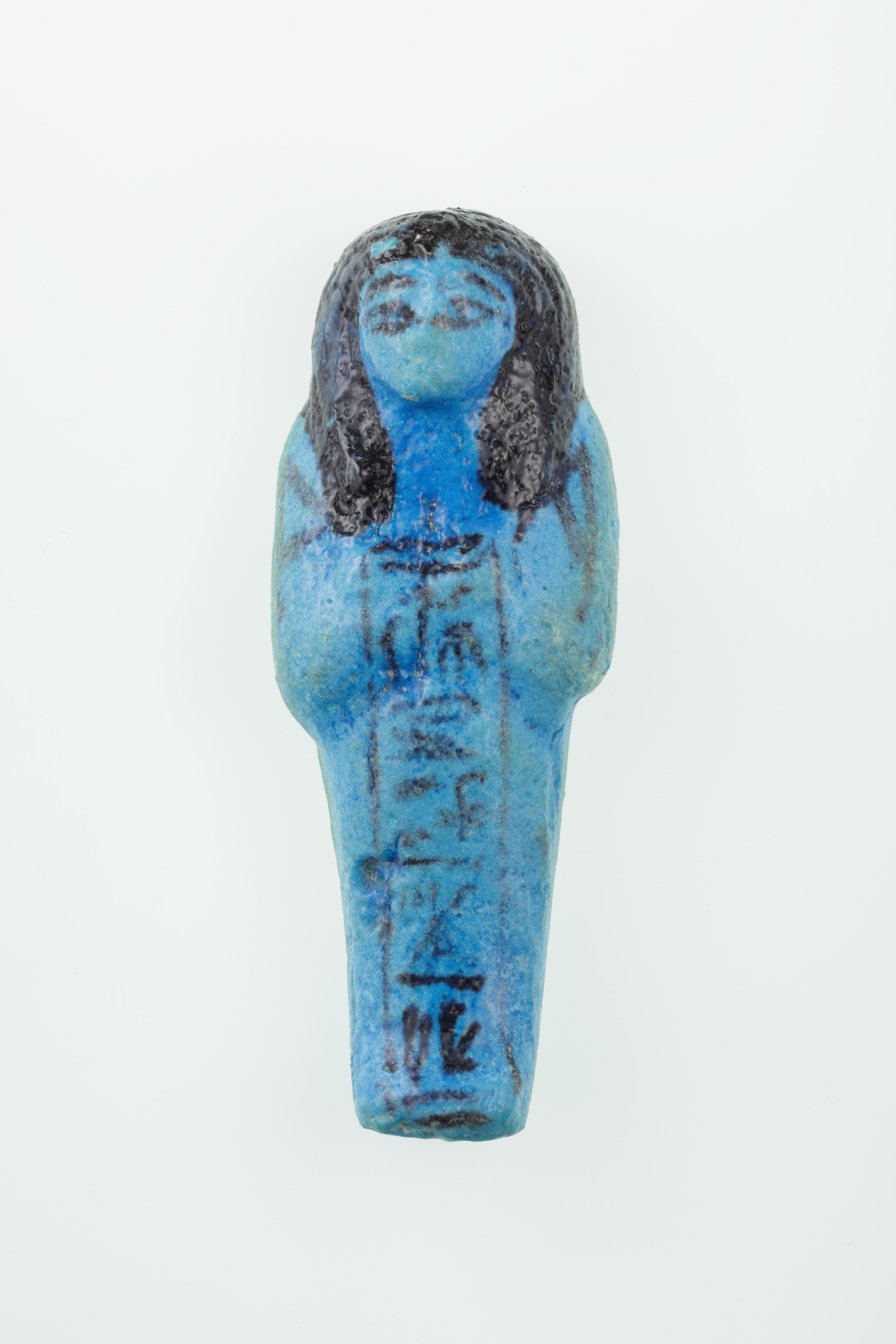 Ancient Egyptian Blue Shabti Figurine