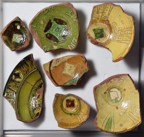 Ancient Ceramic Pottery Fragments