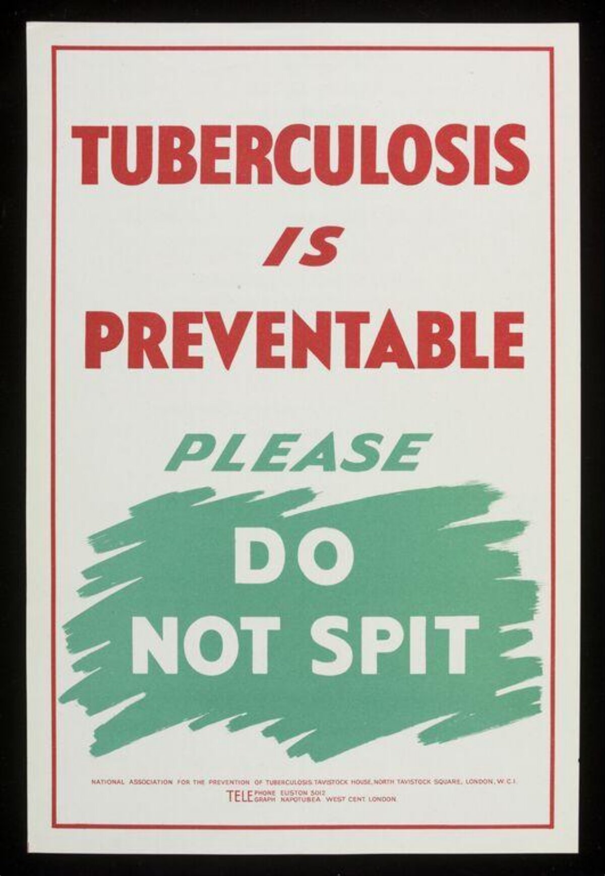 Tuberculosis Prevention Public Poster