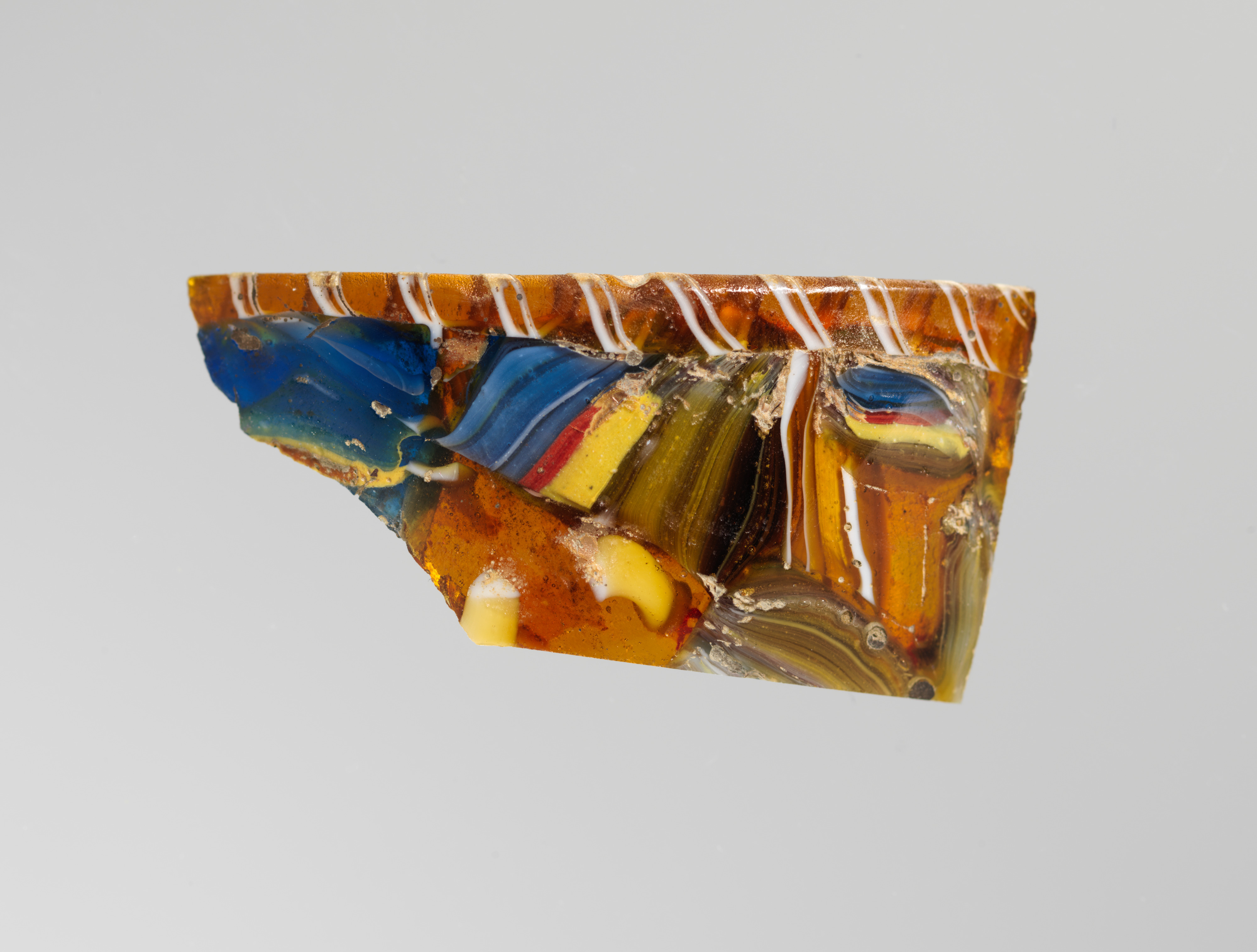 Ancient Colored Glass Fragment