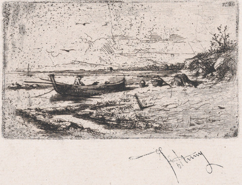 Beached Boat on the Shore