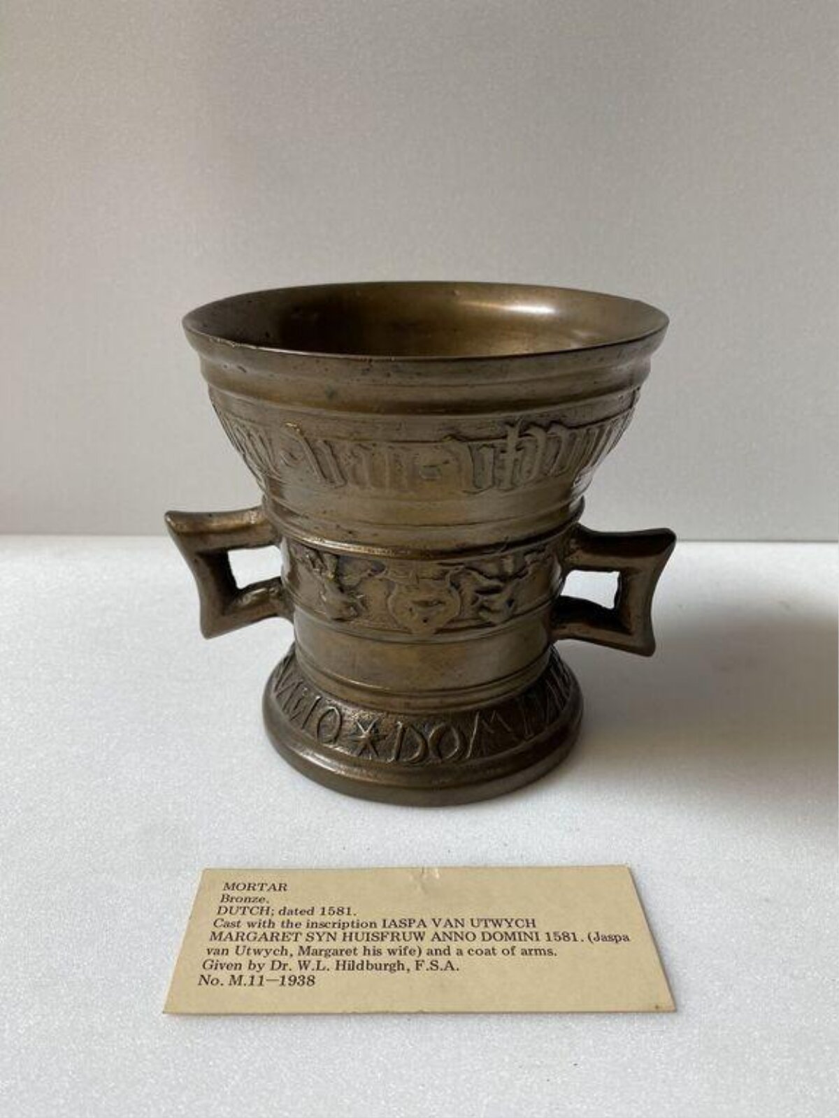 1581 Dated Dutch Bronze Mortar