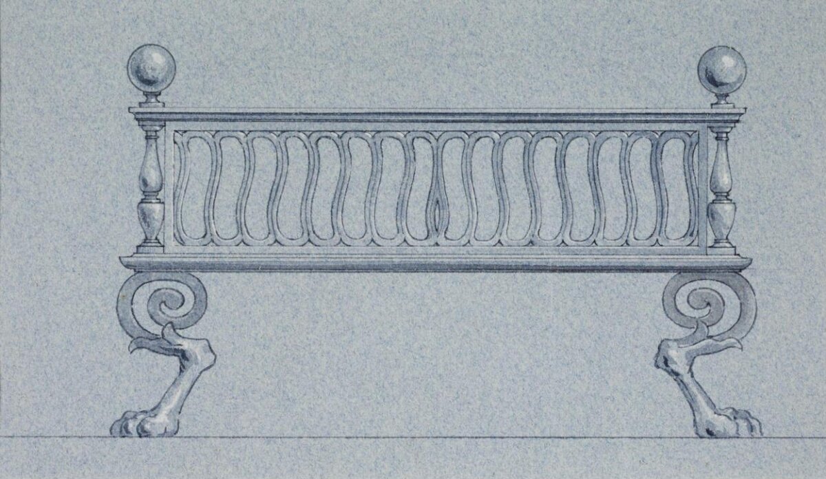 Ornate Bench Design Sketch