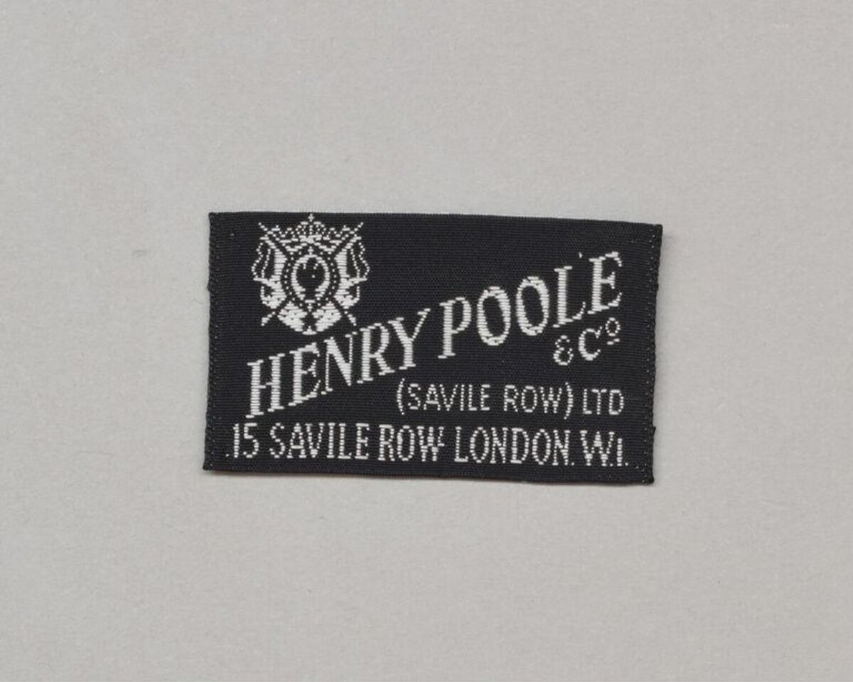 Henry Poole Clothing Brand Tag