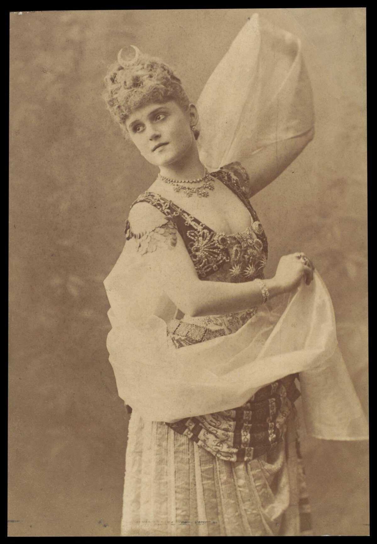 Sepia Portrait of Victorian Actress