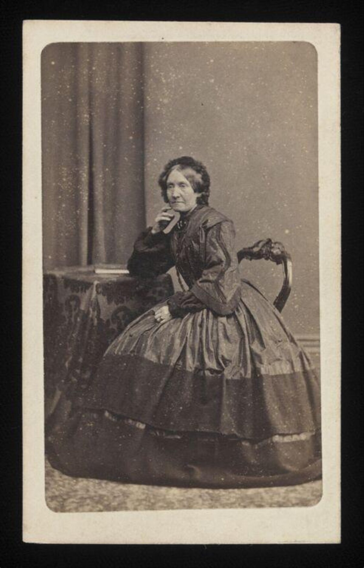 Vintage Seated Woman Portrait