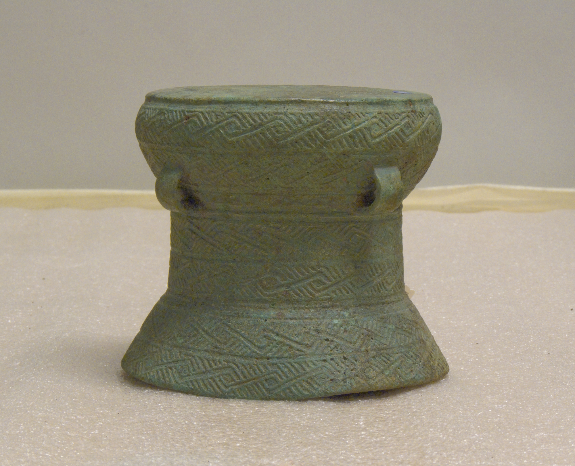 Ancient Patterned Bronze Drum