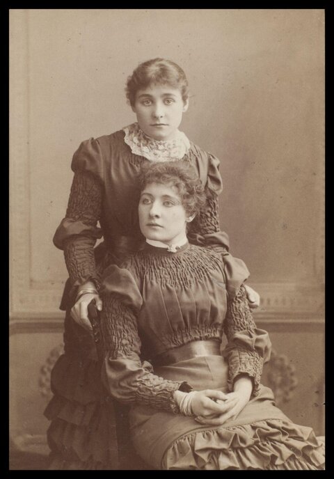 Vintage Portrait of Two Women