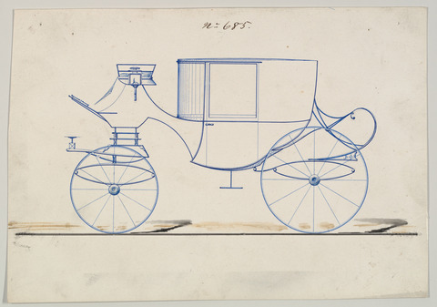 Side View Carriage Design Drawing