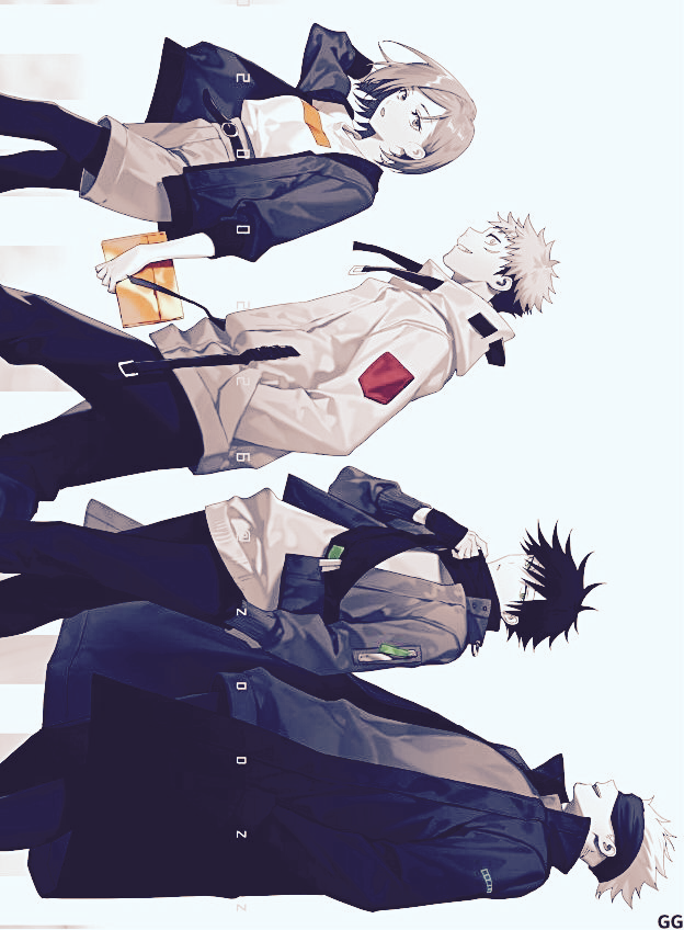 Jujutsu Kaisen Main Characters Art