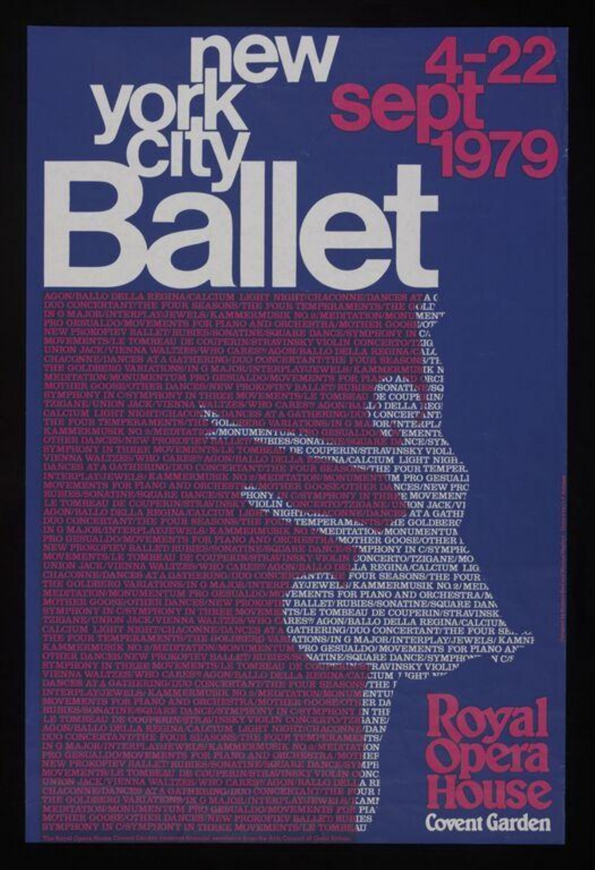 1979 New York City Ballet Poster