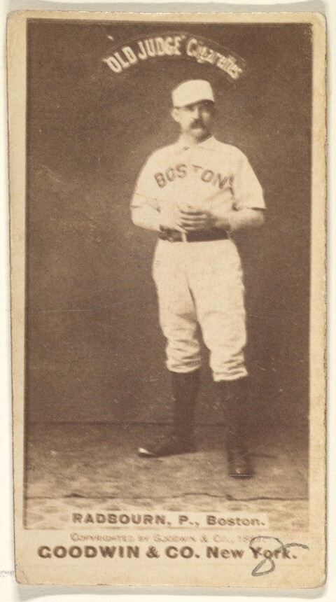 Vintage Boston Baseball Player Cigarette Card