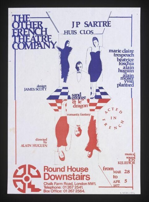 Vintage French Theatre Play Poster