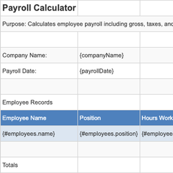 Payroll Calculator