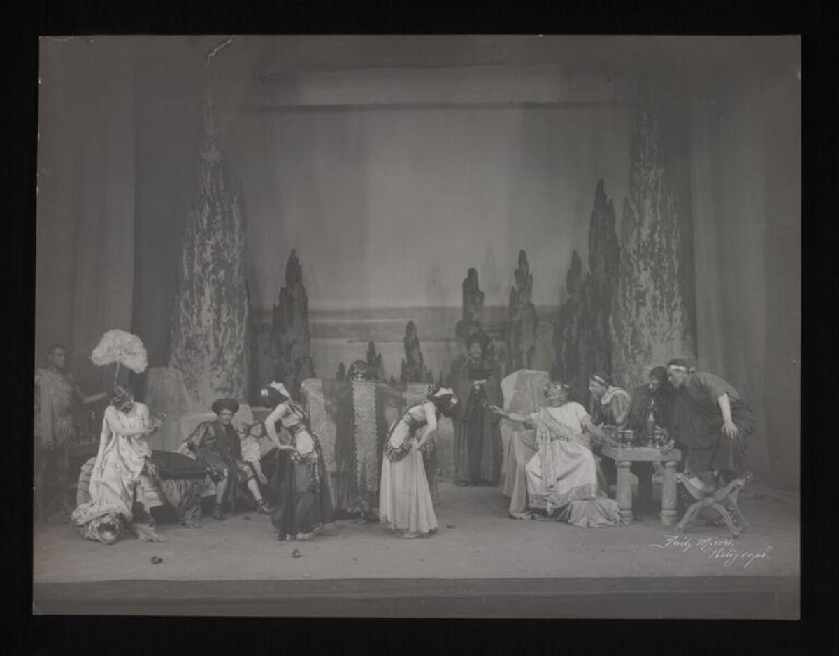 Vintage Theatrical Stage Performance