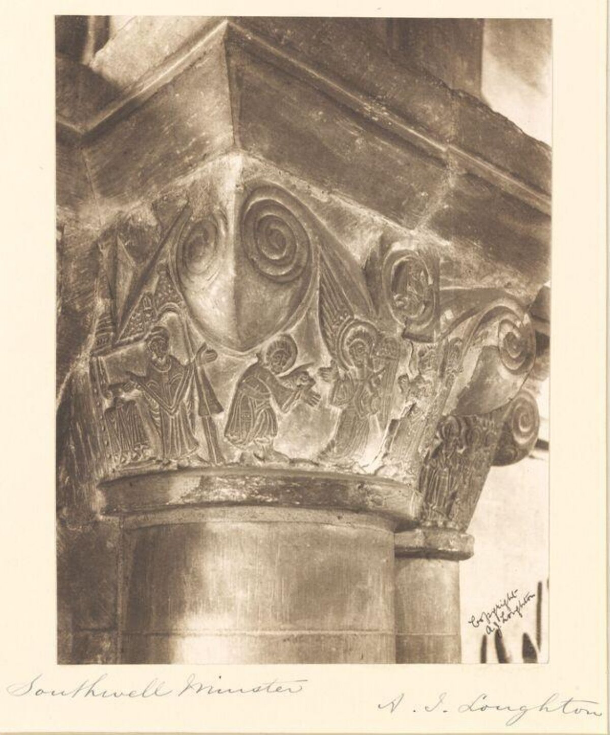 Carved Capital at Southwell Minster