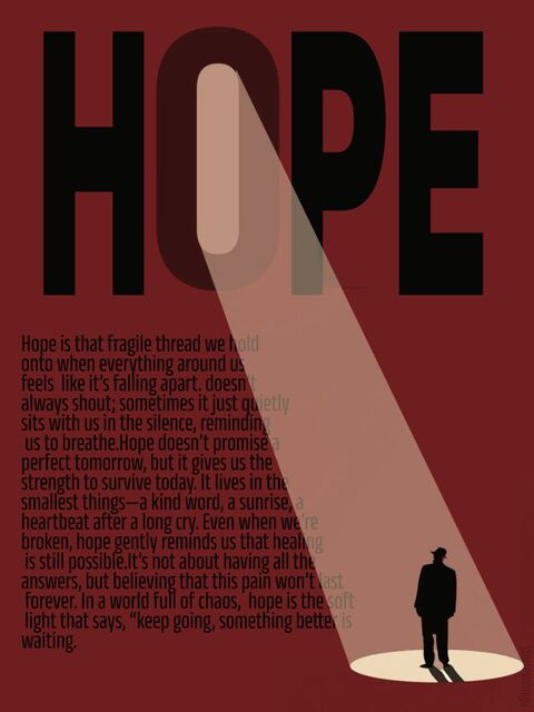Inspirational Poster About Hope