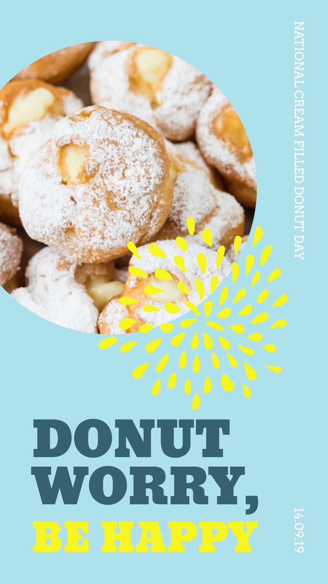 National Cream Filled Donut Day Poster