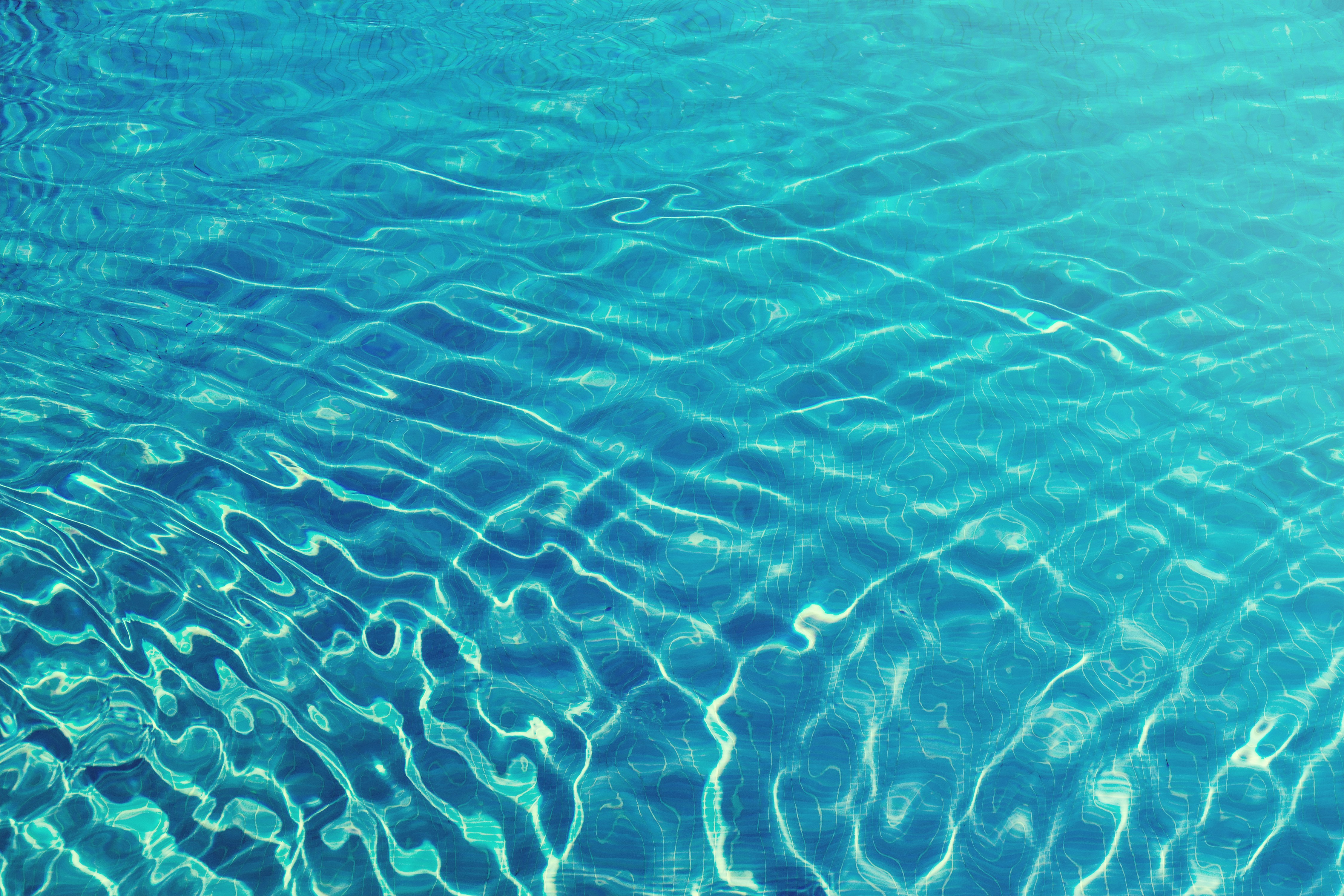 Clear Blue Rippling Water