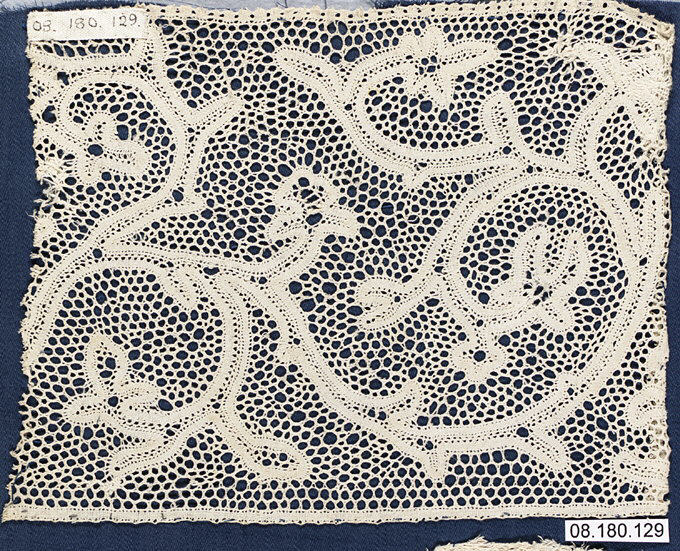 Vintage Handmade Openwork Lace Fragment