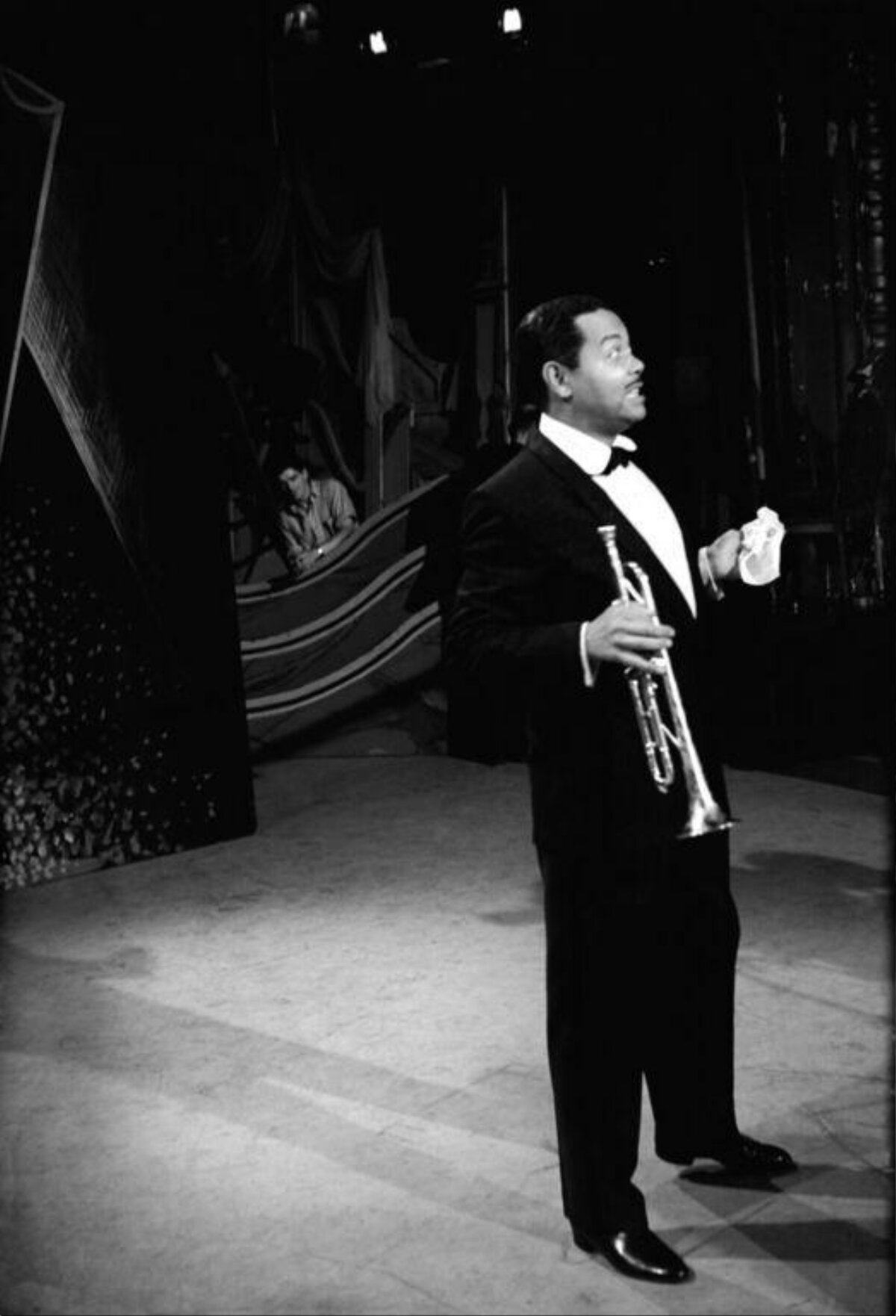 Trumpeter Performing on Stage