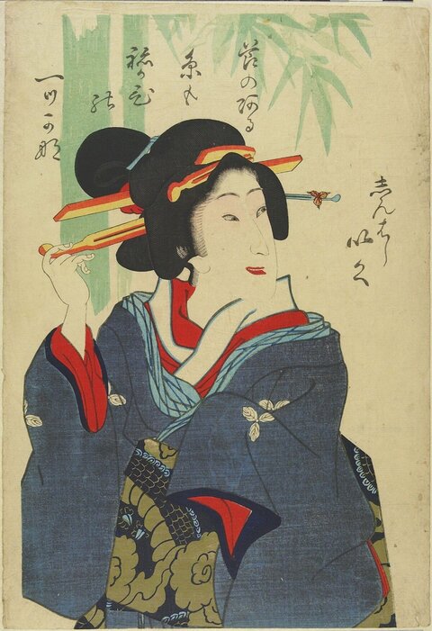 Japanese Ukiyo-e Woman Portrait