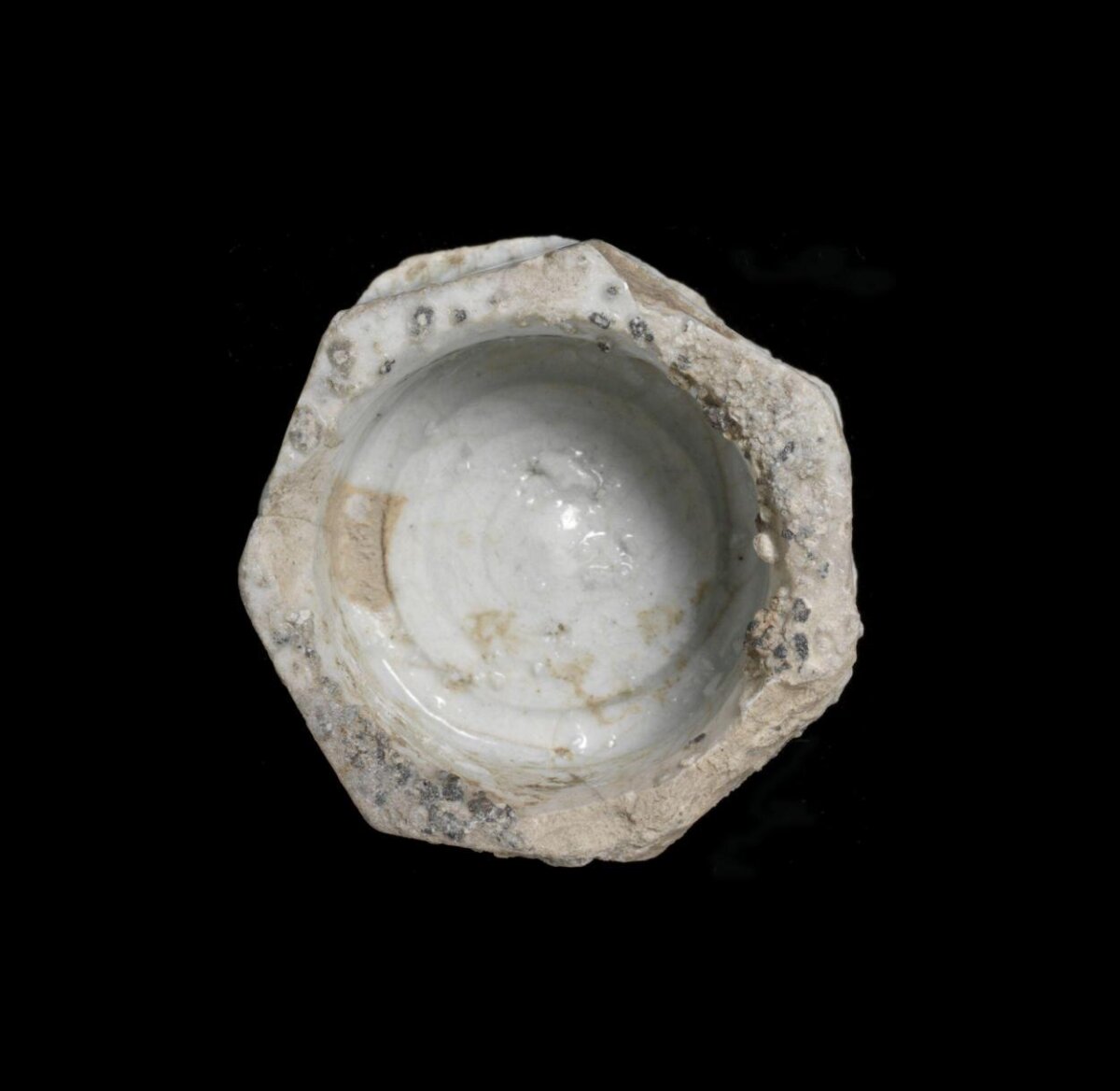Ancient White Porcelain Vessel Fragment