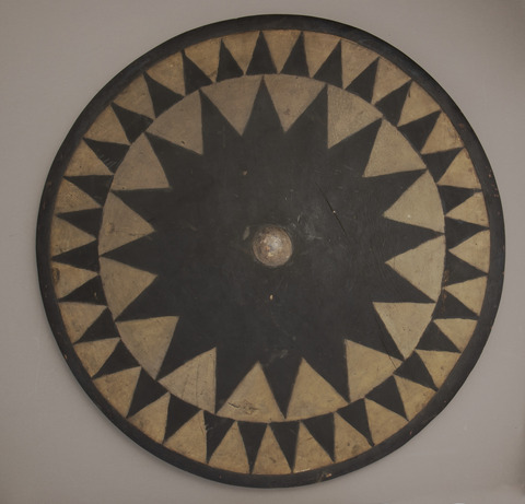 Antique Round Geometric Shield