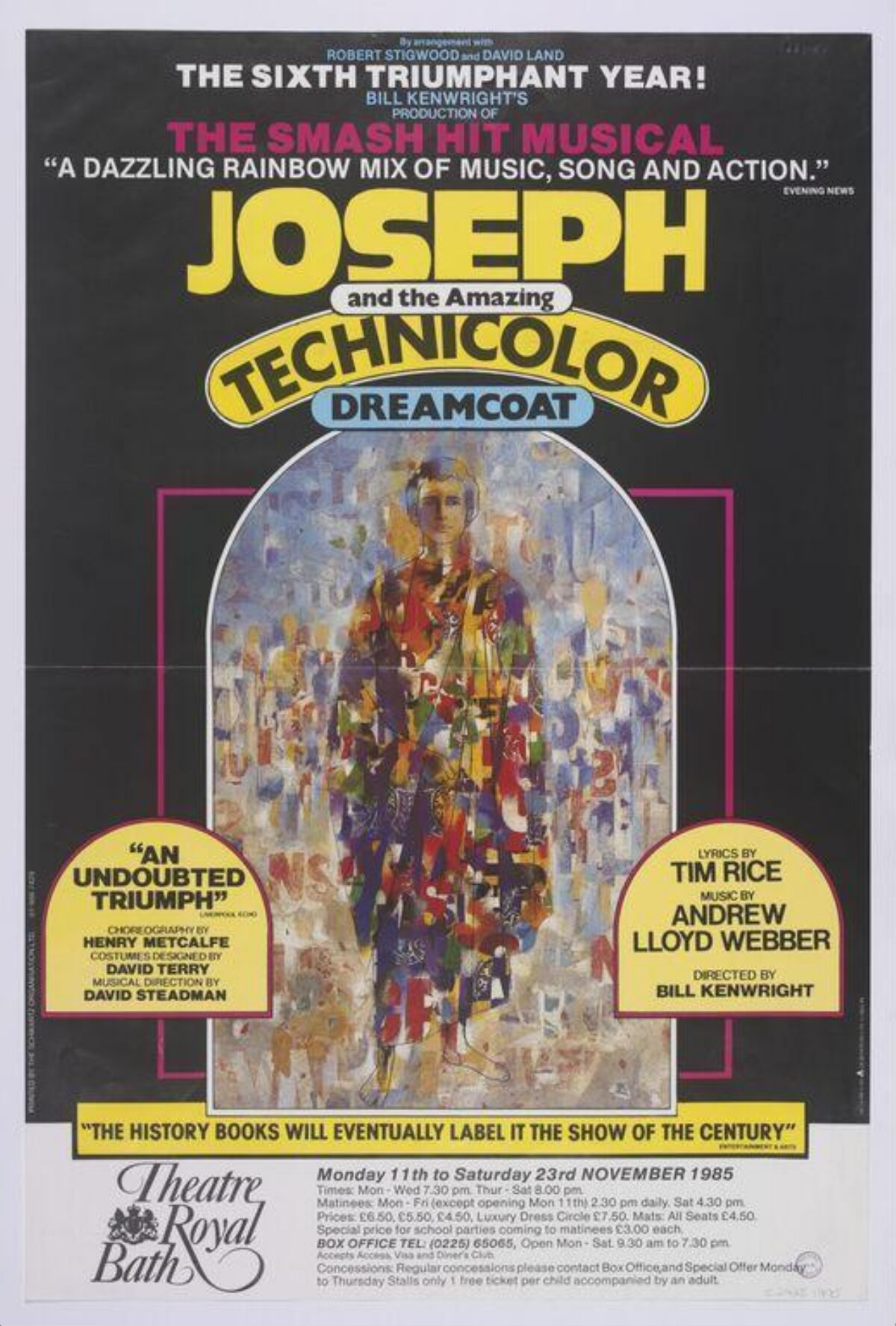 1985 Joseph Musical Theatre Poster