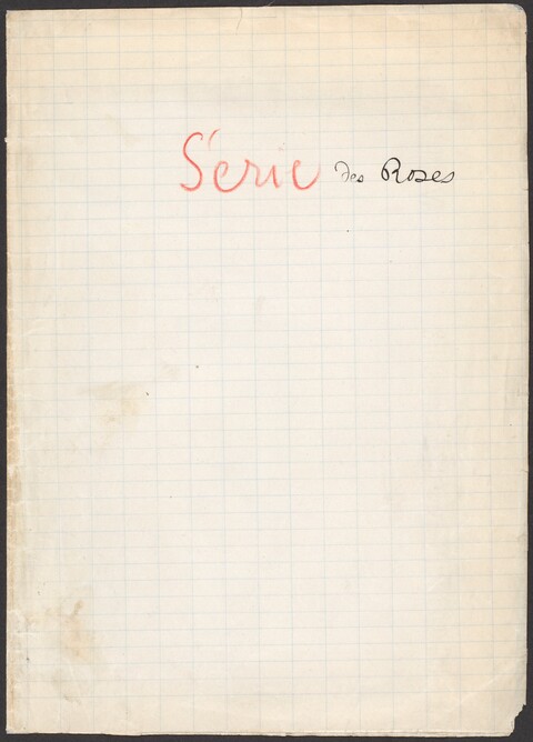 Handwritten Serie des Roses on Grid Paper