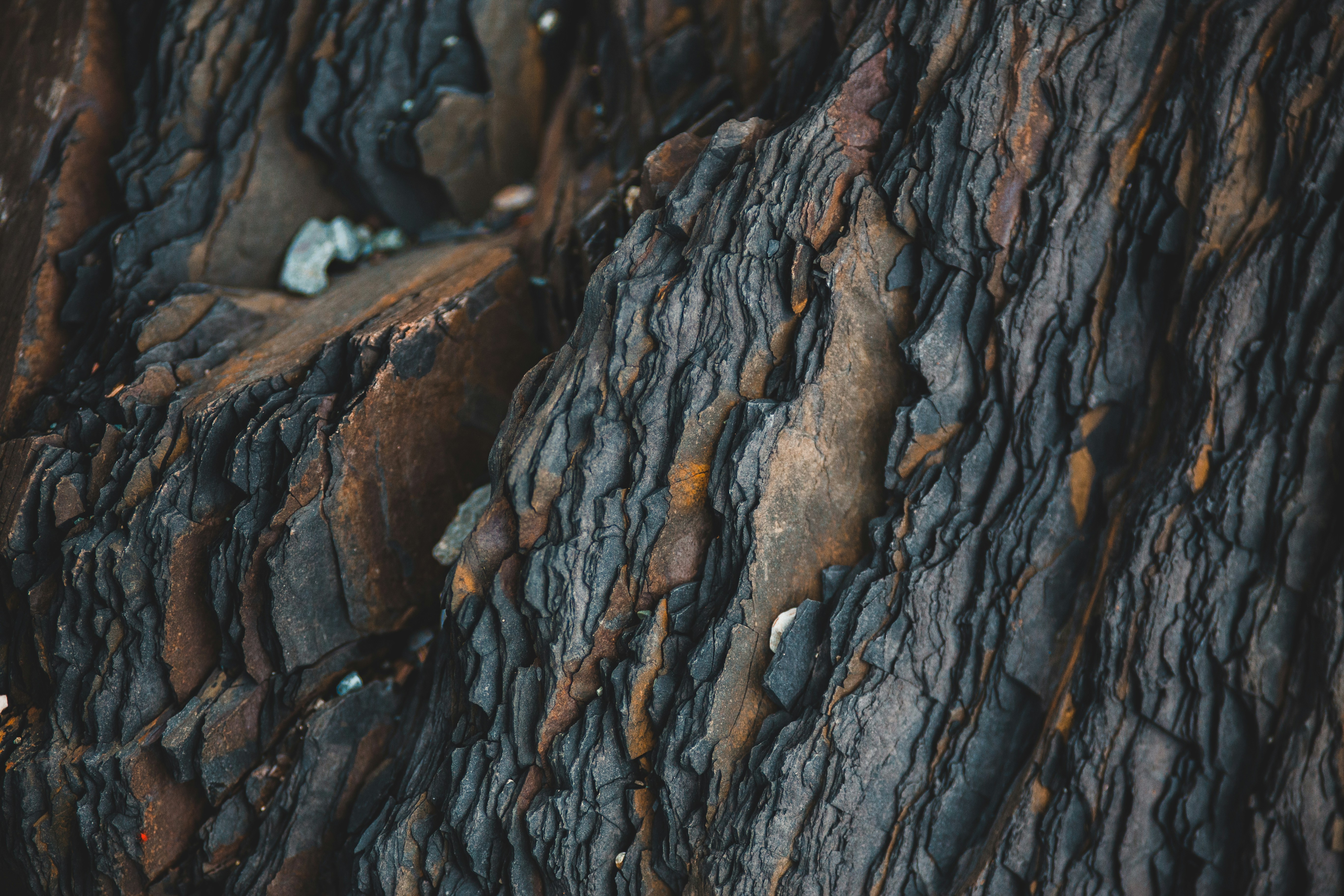 Textured Layered Rock Surface