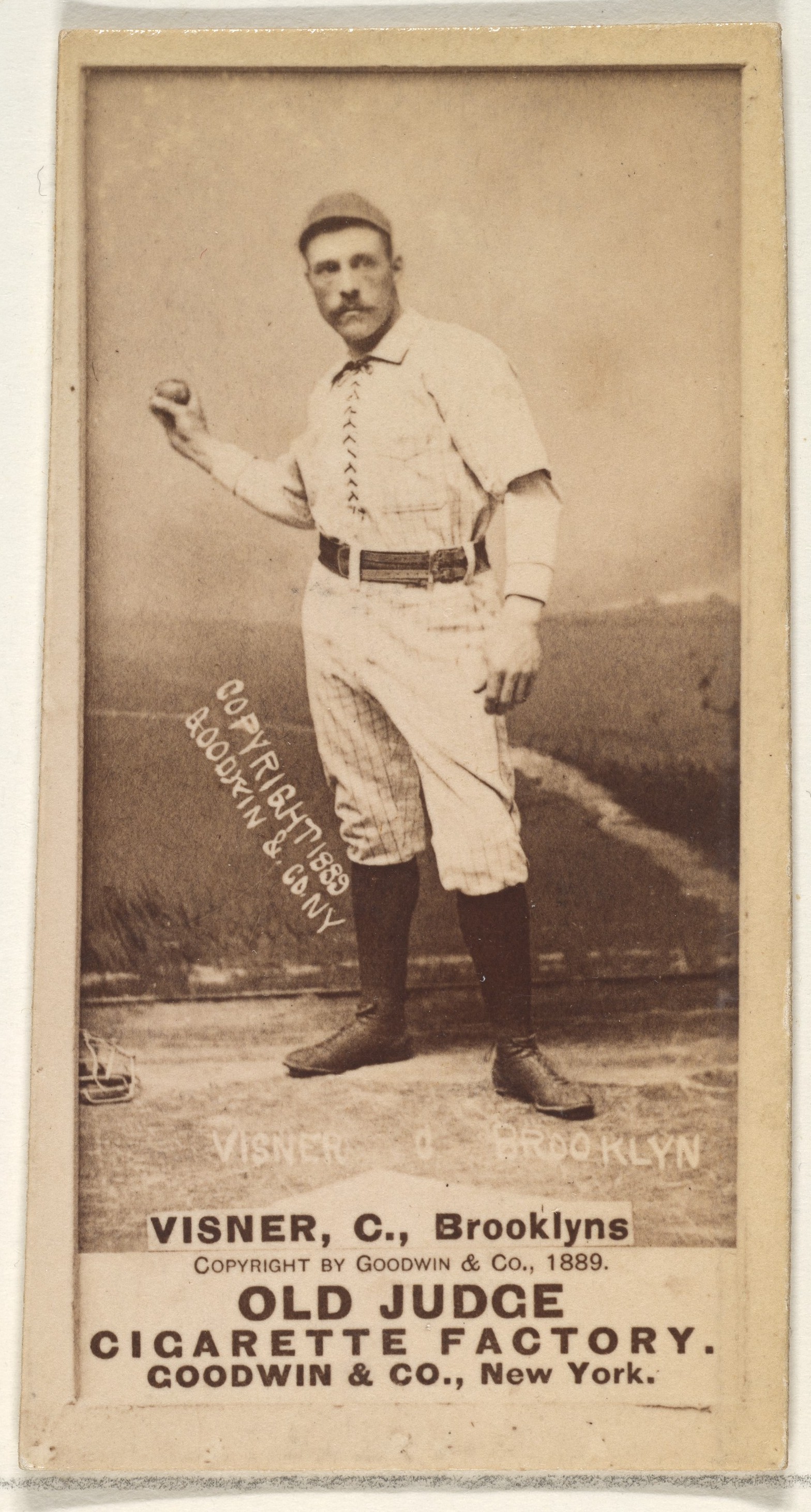 1889 Old Judge Baseball Cigarette Card