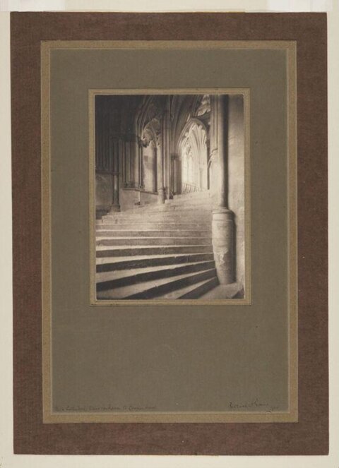 Vintage Photo of Cathedral Staircase
