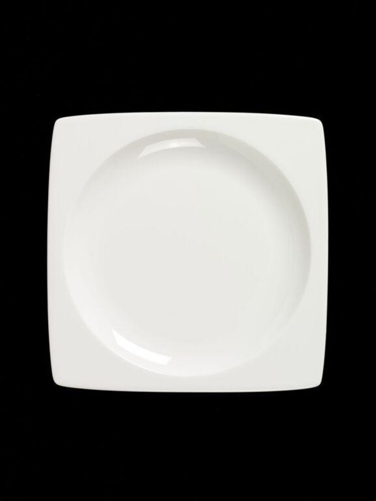 White Square Ceramic Plate