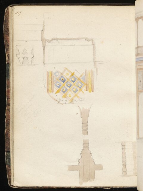Architectural Detail Sketches in Sketchbook