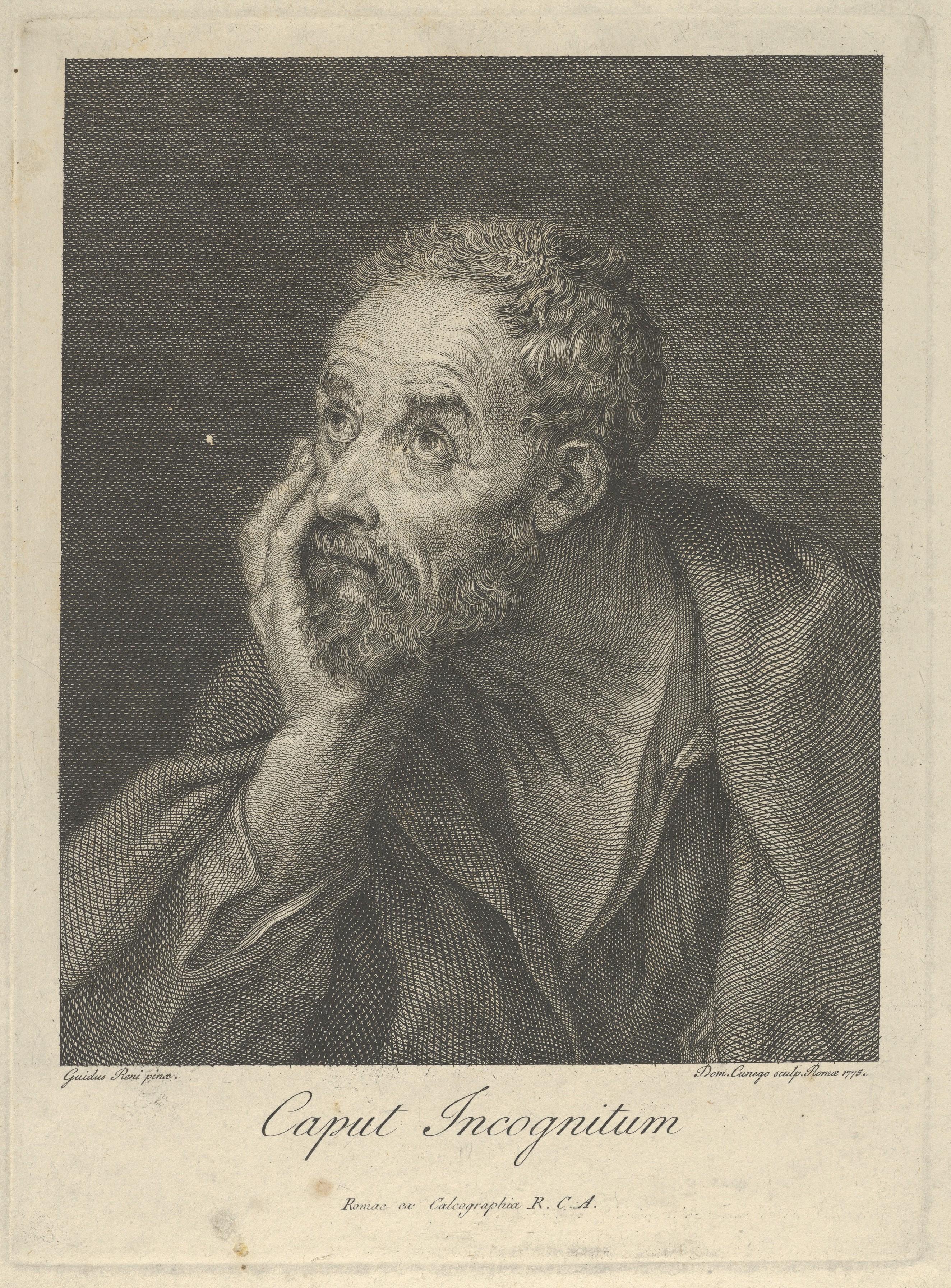 1774 Engraving of Unknown Man