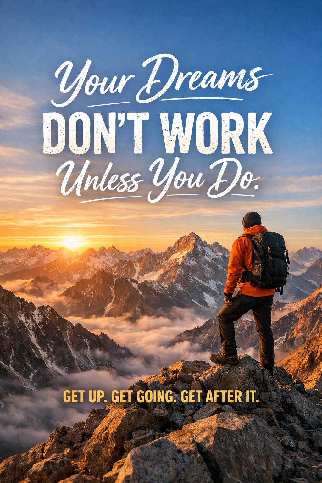Motivational Hiking Quote Poster