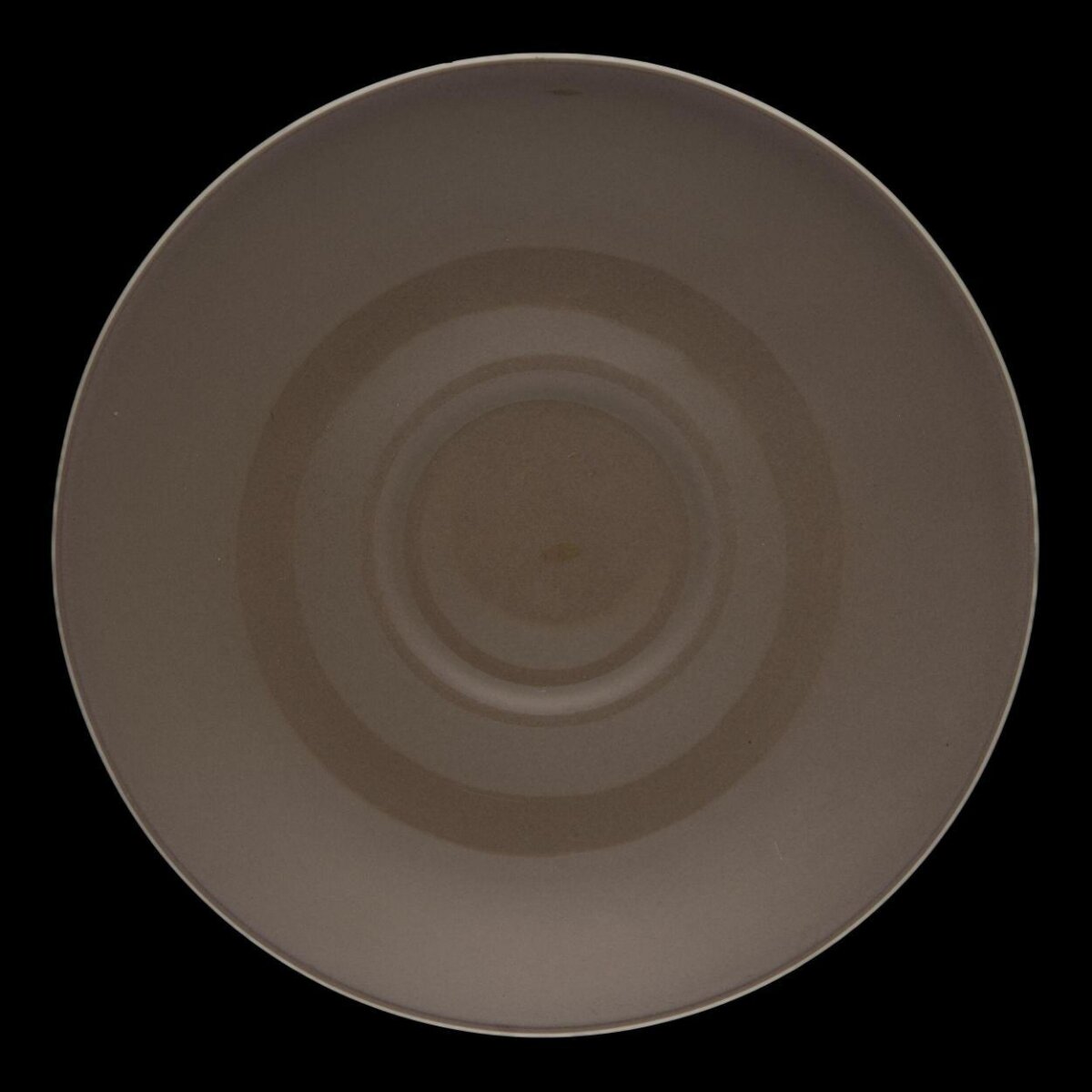Plain Light Brown Ceramic Saucer