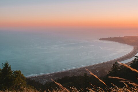 Coastal Bay Sunset View