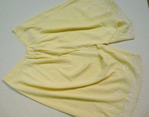 Pale Yellow Embroidered Lace Blouse